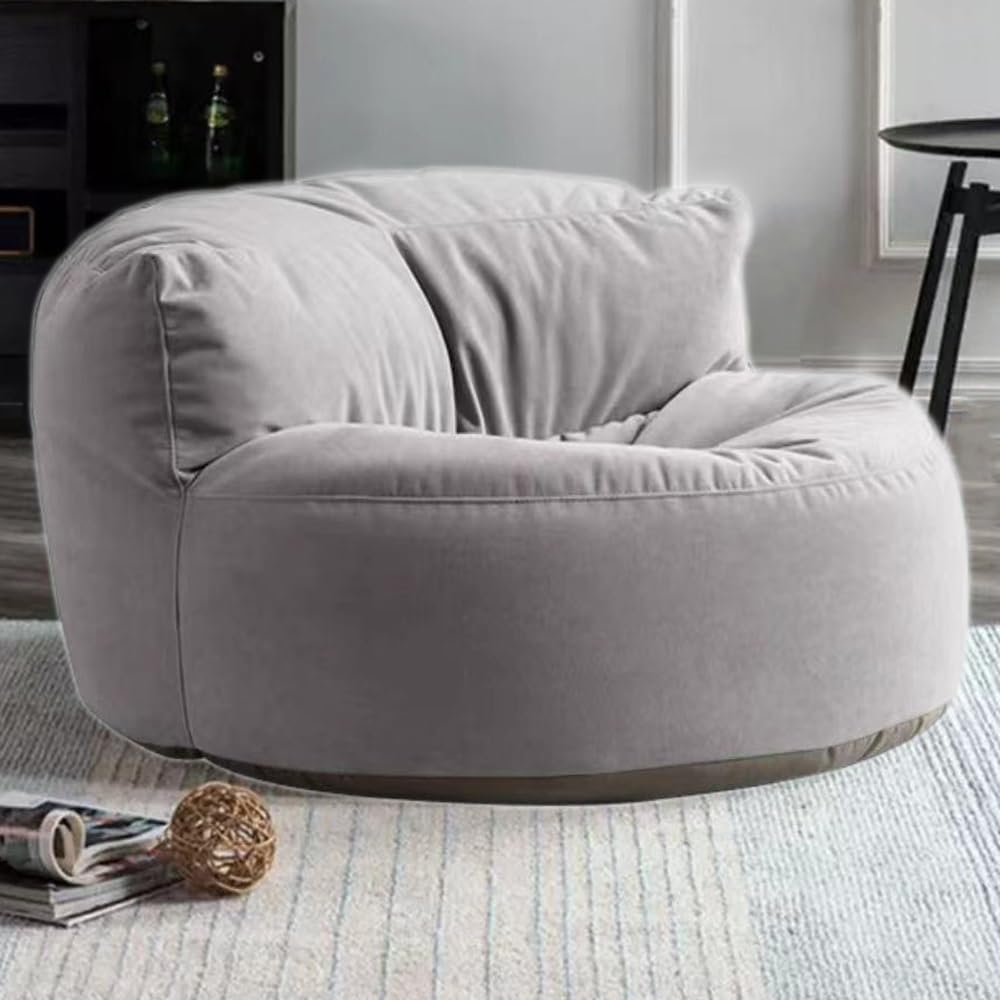 SXBCyan Chenille Bean Bag Cover Washable