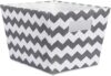 DII Chevron Gray Polyester Storage Bin