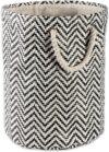 DII Chevron Woven Paper Storage Bin, Large