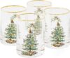 Spode Christmas Tree Double Old Fashioned Glasses Set