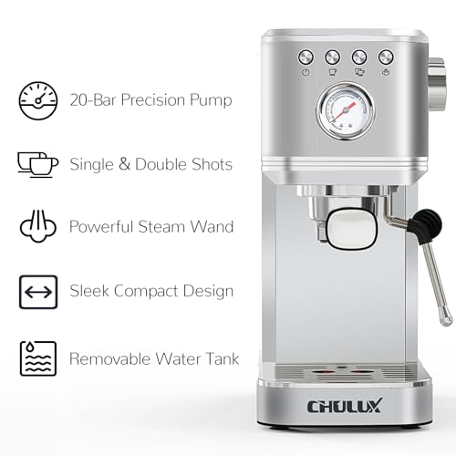 CHULUX Espresso Machine 20 Bar With Frother - Image 2
