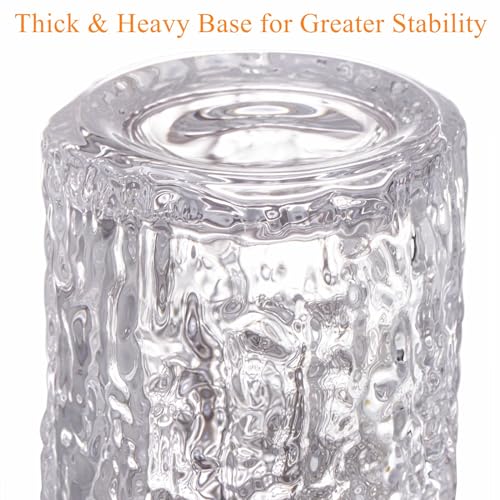 Cididu Textured 12 oz Highball Drinking Glasses Set - Image 4