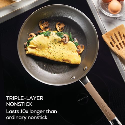 Circulon Premier Hard Anodized Nonstick Cookware Set, Bronze - Image 4