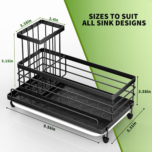 Cisily Kitchen Sink Caddy Organizer, Rustproof Non-Slip - Image 3