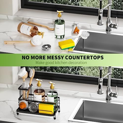 Cisily Kitchen Sink Caddy Organizer, Rustproof Non-Slip - Image 5