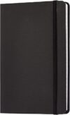 Amazon Basics Classic Hardcover Line Ruled Notebook, Black