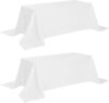 White Classic Classic White Tablecloth 90×132 – 2 Pack