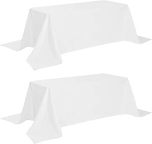 White Classic Classic White Tablecloth 90x132 - 2 Pack