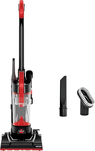 Bissell CleanView Compact Upright Vacuum, 3508, Red/Black