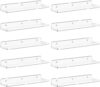 Lifewit Clear Acrylic Floating Shelves, 10 Pack