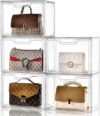 Stebopum Clear Acrylic Purse Organizer Display Case