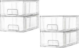 Vtopmart Clear Acrylic Stackable Storage Drawers