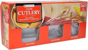 Member’s Mark Clear Cutlery Combo Pack – 360 Count