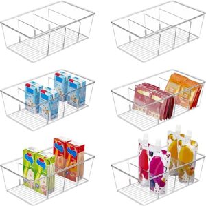 Vtopmart Clear Food Storage Organizer Bins