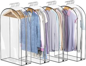 Liuoud Clear Garment Bag For Hanging Clothes