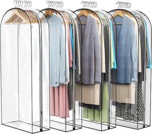 Liuoud Clear Garment Bags For Hanging Clothes