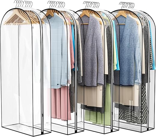 Liuoud Clear Garment Bags For Hanging Clothes