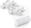 Pinion Pins Clear Magnetic Duvet Clips, 8 Pack