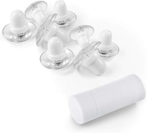 Pinion Pins Clear Magnetic Duvet Clips, 8 Pack
