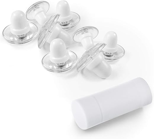 Pinion Pins Clear Magnetic Duvet Clips, 8 Pack