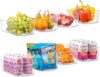 Oizeir Clear Plastic Fridge Organizer Bins