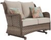 Signature Design by Ashley Clear Ridge Outdoor Wicker Loveseat Glider