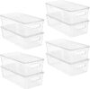 Vtopmart Clear Stackable Storage Bins With Lids