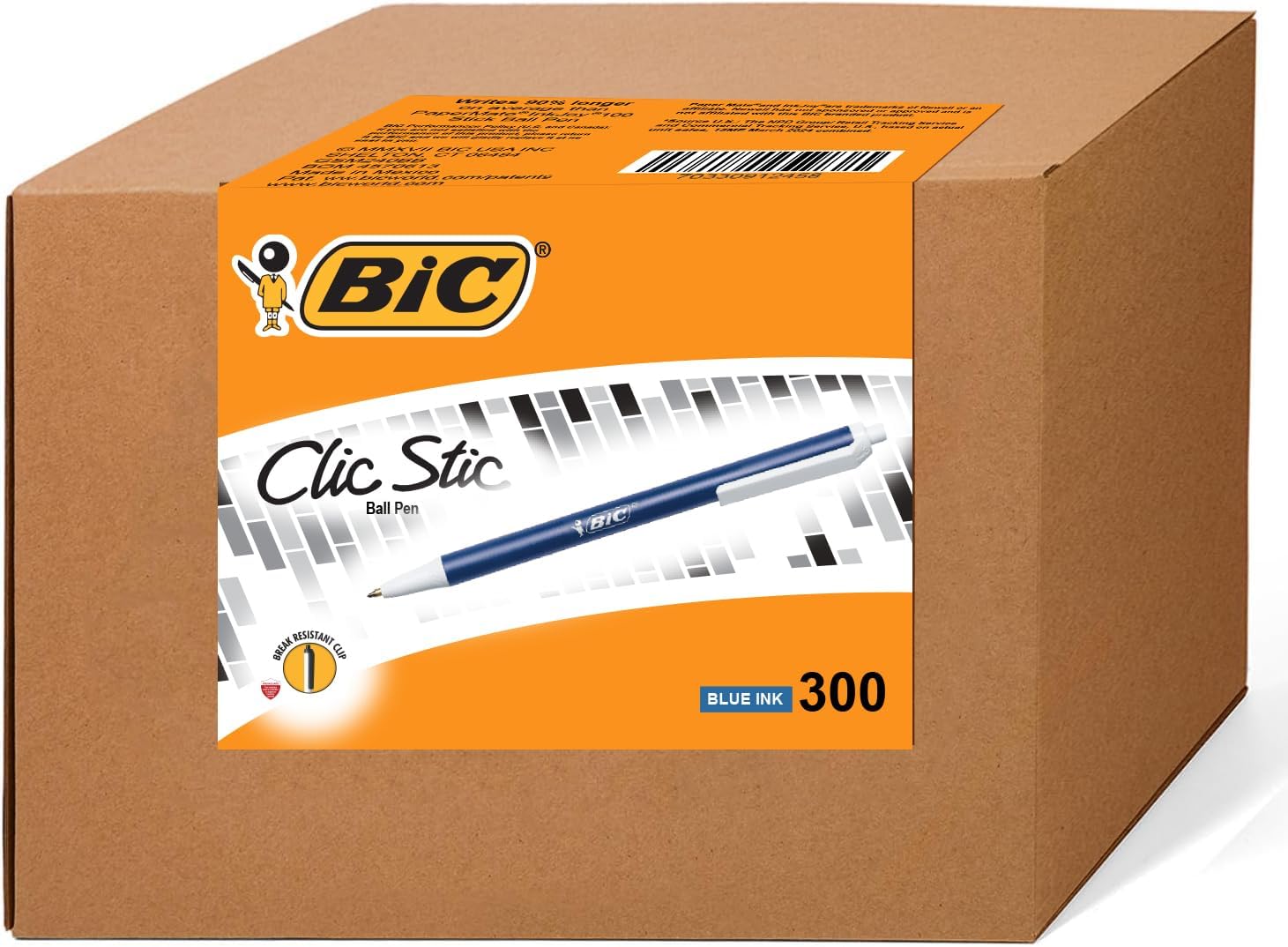 BIC Clic Stic Pens - 300 Pack