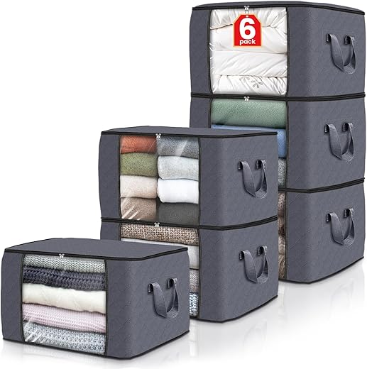 Fab totes Clothes Storage Bags, Foldable Thick Fabric