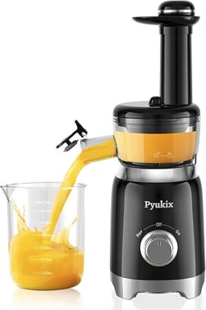 Pyukix Cold Press Masticating Juicer, Quiet Motor