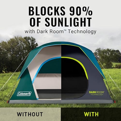 Coleman Skydome Dark Room Tent Blocks Sunlight - Image 3