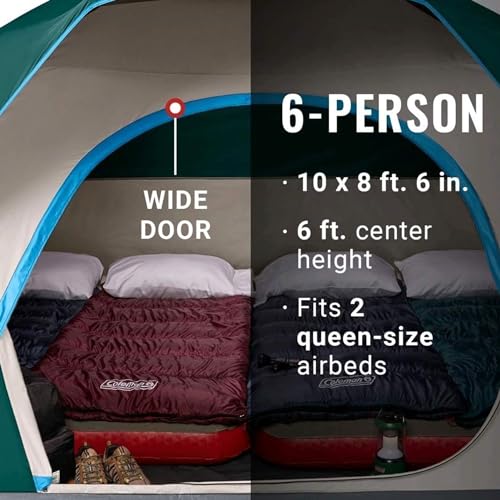 Coleman Skydome Tent 6P Evergreen C002 - Image 5
