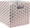 DII Collapsible Polyester Storage Cube, Copper