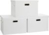 Graciadeco Collapsible Storage Bins With Lids 3-Pack