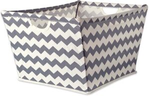 DII Collapsible Trapezoid Chevron Storage Bin