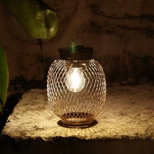 Collasis Vintage Solar Hanging Lanterns Outdoor Decor - Image 3