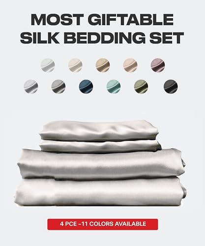 Colorado Home Co 100% Mulberry Silk Bed Sheets Set - Image 3
