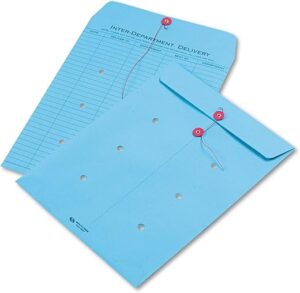 Quality Park Colored Interoffice Envelope, 10 x 13, Blue