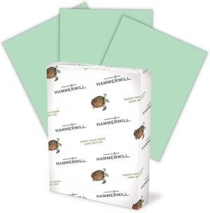 Hammermill Colored Paper, 20 lb Green, 8.5 x 11, 103366R