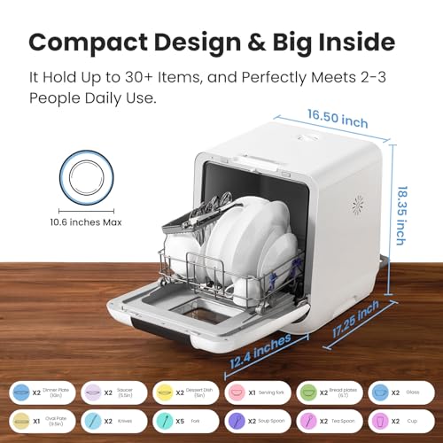 COMFEE' Countertop Dishwasher & Upright Vacuum Bundle - Image 4