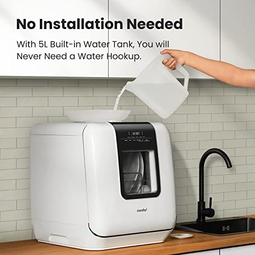 COMFEE' Portable Countertop Dishwasher With 6L Water Tank - Image 2