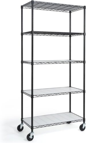 CAPHAUS Commercial Grade Wire Shelving With Wheels
