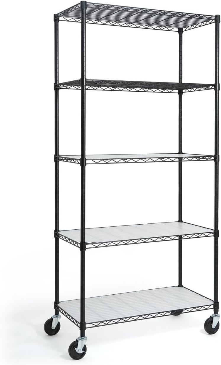 CAPHAUS Commercial Grade Wire Shelving With Wheels