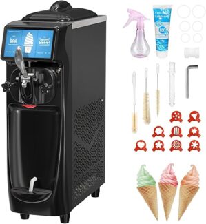 GSEICE Commercial Ice Cream Maker, 7 Inch LCD