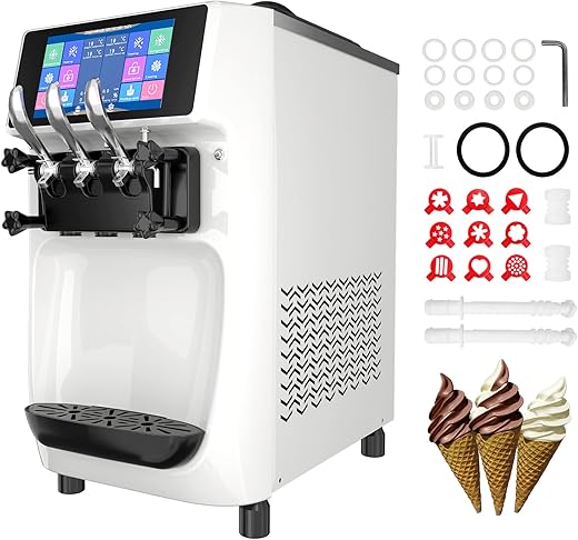 GSEICE Commercial Ice Cream Maker, Dual System