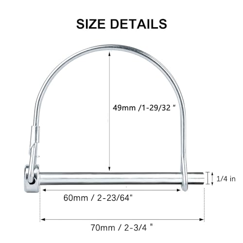 Comonc Safety Coupler Pin 1/4" x 2-3/4 - Image 2