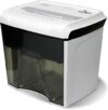 Aurora Compact 12-Sheet Micro-Cut Shredder, White/Black