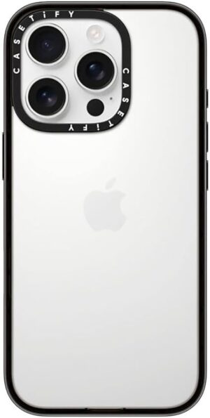 CASETiFY Compact Case For iPhone 16 Pro – Clear Black