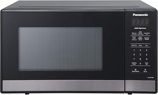 Panasonic Compact Microwave Oven, 0.9 Cft, Black