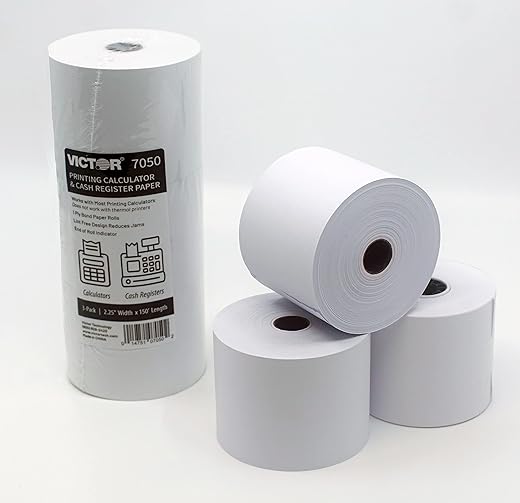 Victor Compact White Paper Rolls 7050 (3-Pack)
